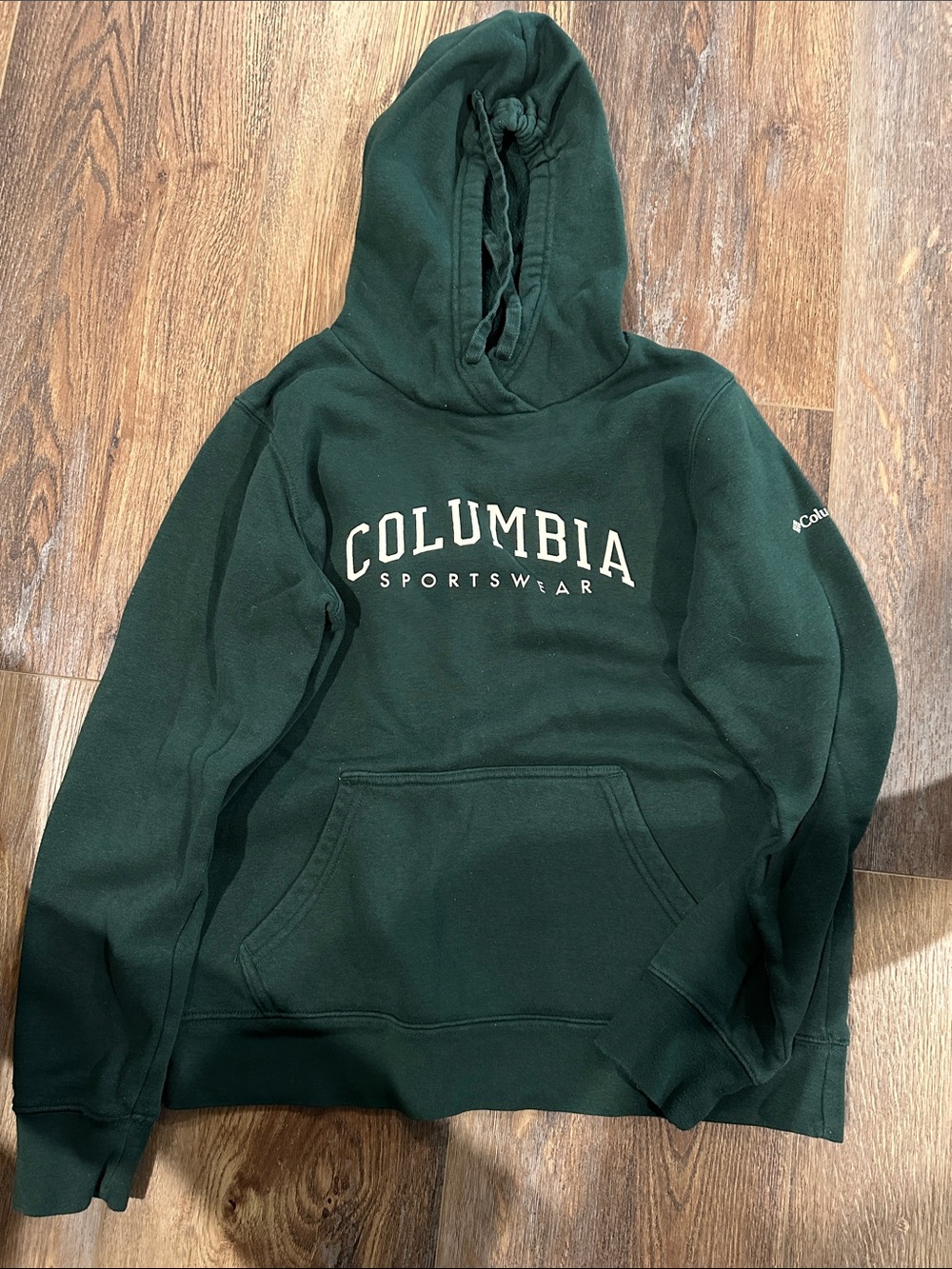 Columbia Men's Dark Forest Green Crewneck Hoodie